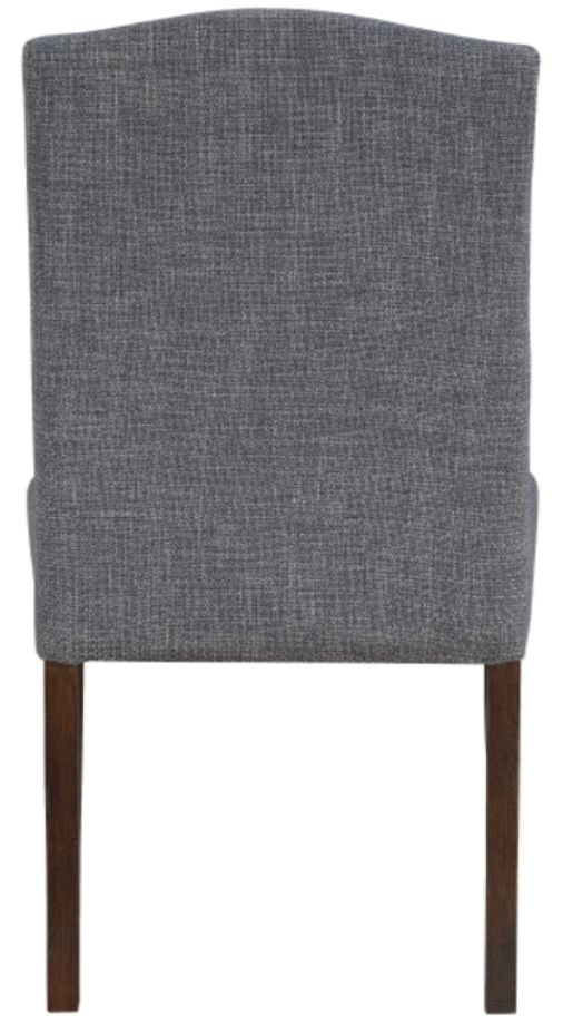 Homelegance® Paulson Gray/Wire Brushed Brown Side Chair with Nailhead-4