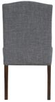 Homelegance® Paulson Gray/Wire Brushed Brown Side Chair with Nailhead-4