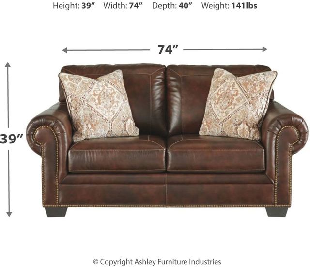 Signature Design by Ashley® Roleson Walnut Loveseat-3