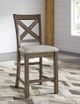 Signature Design by Ashley® Moriville Beige Counter Stool-4