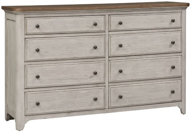 Liberty Furniture Farmhouse Reimagined Antique White/Chestnut Dresser-0