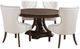 Coaster® Ridgewell 5-Piece Cream/Dark Oak Round Pedestal Dining Table Set-0