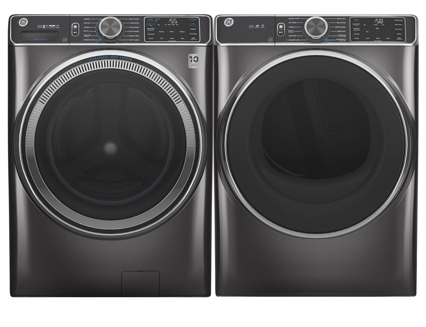 Ge washer and dryer diamond gray discount