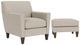 Flexsteel® Digby Silver Driftwood Ottoman-3