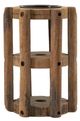 A & B Home Brown Loom Candle Stand-2