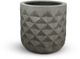 Le Present Pyramid Concrete Grey 19" Planter-0