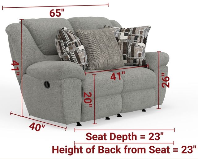 Catnapper Trifecta Nature Manual Rocking Reclining Loveseat-2