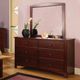 Furniture of America® Carus/Omnus Cherry 4-Piece Twin Platform Bedroom Collection-3
