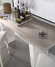 Century® Customizable Details Live Edge 72" Guan Slab Console Table with Veneered Maple Base-3