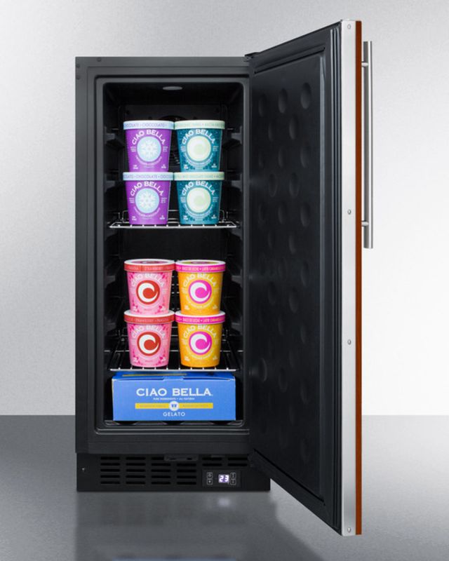 Summit® 15" 2.5 Cu. Ft. Panel Ready Upright Freezer-3