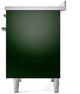 Ilve® Nostalgie II Series 40" Emerald Green Pro Style Induction Range-4
