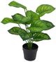 A & B Home Green 9" Leaves with Pot-0