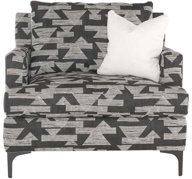 Marshfield Furniture Carmen Black/Gray Chair and a Half-1