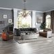 ACME Furniture Brancaster Aluminum/Black Leather Sofa-2
