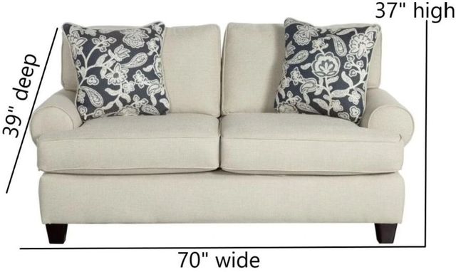 Fusion Furniture Awesome Oatmeal Loveseat-2