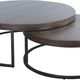 Sunny Designs™ Homestead Tobacco Leaf Nesting Table Set with Black Base-3