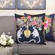 Stylecraft Tinck Dark Blue/Pink Throw Pillow-3
