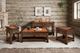 Horizon Home® Copper Canyon Metal Table Top End Table with Brown Base-1