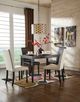 Signature Design by Ashley® Kimonte 5-Piece Dark Brown Dining Table Set-3