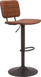 Zuo® Modern Holden Dark Bronze/Vintage Brown Bar Stool-0