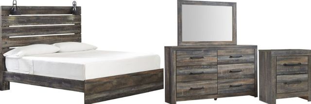 Signature Design by Ashley® Drystan 4-Piece Multi Queen Panel Bed Set-0