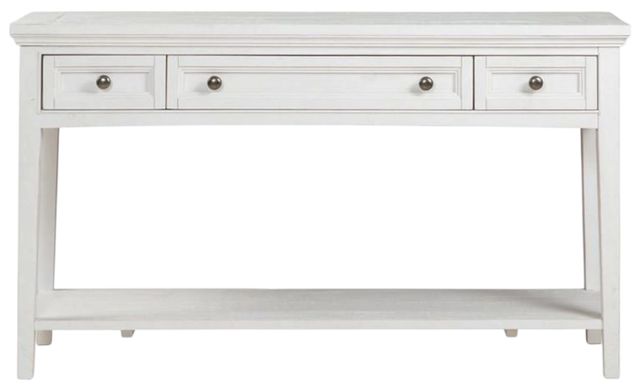 Magnussen Home® Heron Cove Chalk White Rectangular Sofa Table-1