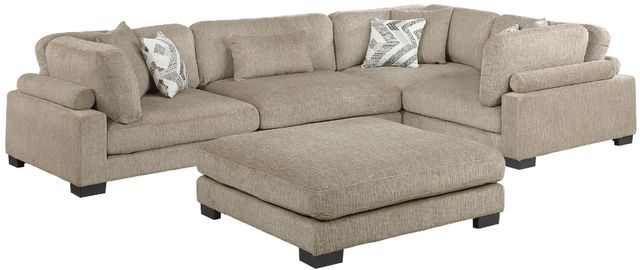Homelegance® Tinley 5-Piece Brown 135" Modular Sectional with Ottoman-0