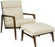 Craftmaster® Customizable CM Modern 2-Piece Accent Chair with Ottoman Set-0