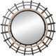 A & B Home Beige/Iron Wall Mirror-0