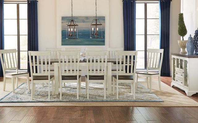 A-America® Mariposa Cocoa Bean Dining Table with Chalk Base-1
