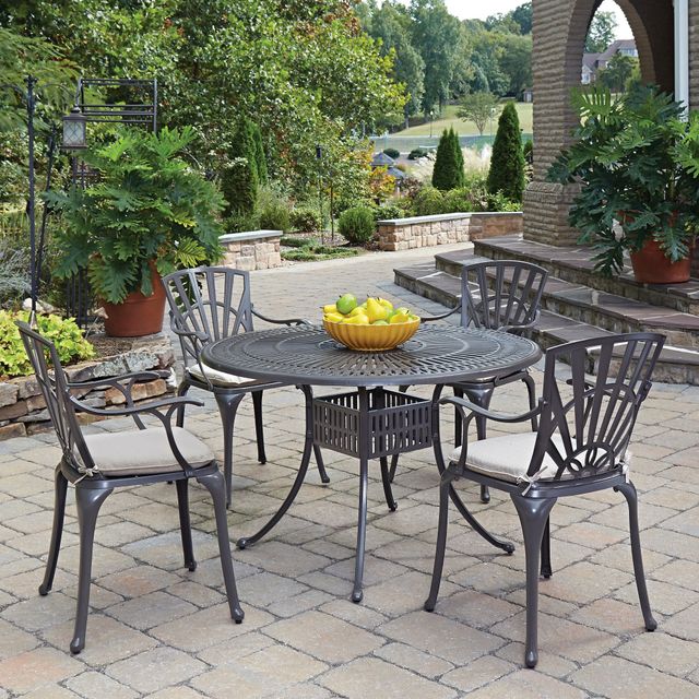 homestyles® Grenada 5-Piece Khaki Gray Outdoor Dining Set -1