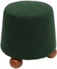 TOV Furniture Jaine Forest Green Boucle Ottoman-4
