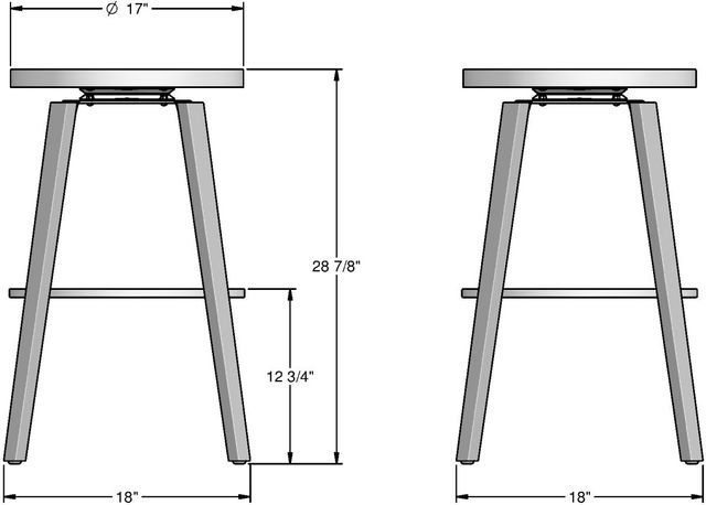 Amisco Customizable Walden Swivel Bar Stool-2