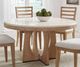 Parker House® Escape 5-Piece Glazed Natural Oak Mirage Mist Dining Set with Barrel Chairs-1