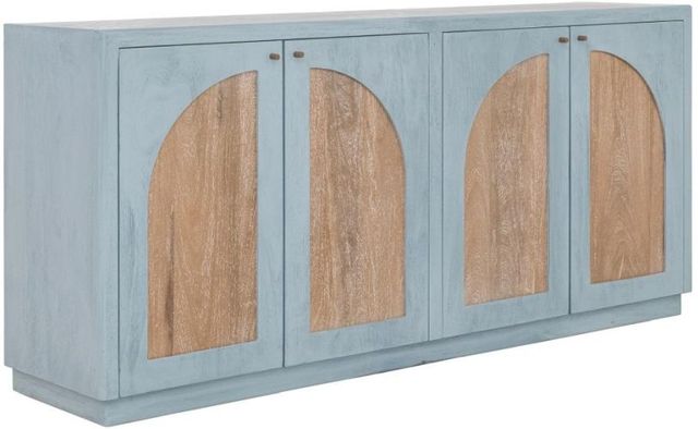 International Furniture Direct Arcadia Blue/Brown Console-0