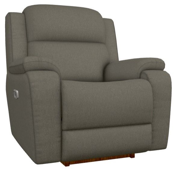 La-Z-Boy® Dorian Smoke Power Rocking Recliner with Headrest-0