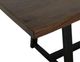 International Furniture Direct Walnut Reddish Brown Dining Table with Black Base-4