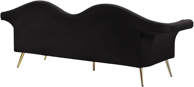 Meridian Furniture Lips Black Velvet Sofa-3