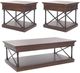 Liberty Furniture Tribeca 3-Piece Black/Cordovian Brown Occasional Table Set-0