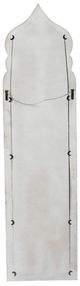 A & B Home Weathered White Full Length Floor Mirror-2