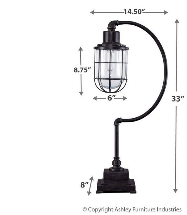 Signature Design by Ashley® Jae Antique Black Desk Lamp-2