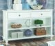 John Thomas Furniture® Cottage Beach White Console Table-0