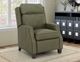 BarcaLounger® Nixon Oasis Olive Leather Manual Recliner-2
