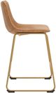 Signature Design by Ashley® Crandox Gold/Toast Upholstered Bar Stool-2