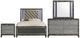 New Classic® Home Furnishings Radiance 4-Piece Black Pearl California King Panel Bedroom Set-0