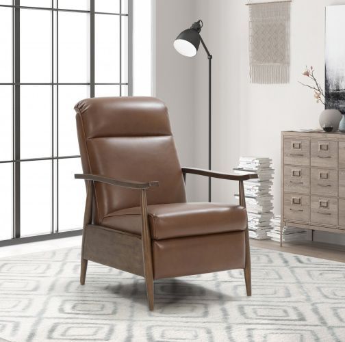 BarcaLounger® Hampton Colchester Bitters Leather Manual Recliner-2