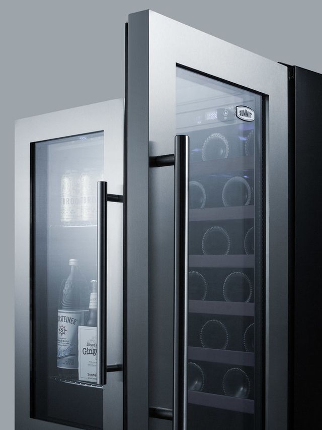 Summit® 30" 5.8 Cu. Ft. Stainless Steel Wine Cooler-2