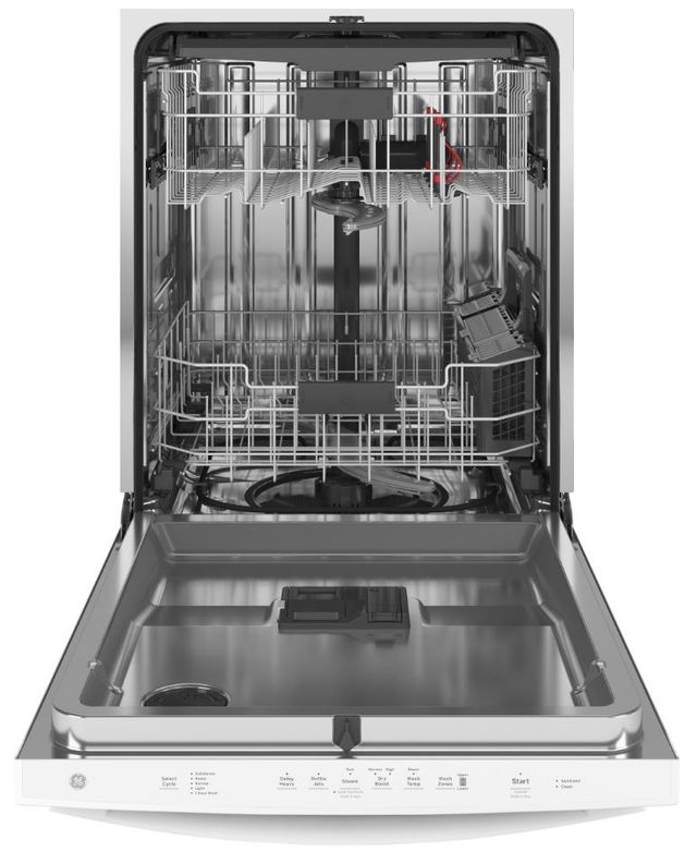 GE® 24" White Built In Dishwasher-1