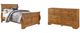 Signature Design by Ashley® Bittersweet 2-Piece Light Brown Queen Sleigh Bed Set-0