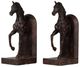 A & B Home Dark Bronze Trotting Horse Bookends-0